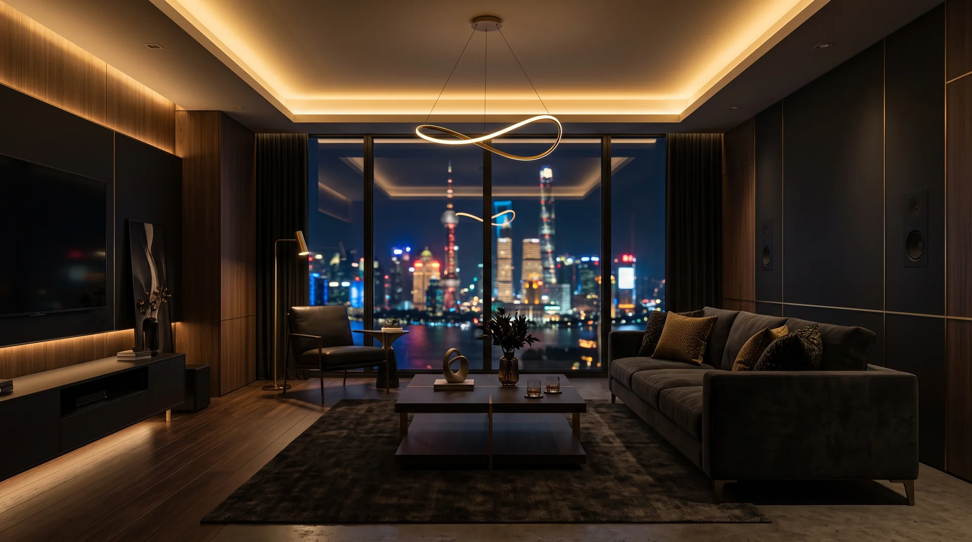Premium residence at dusk